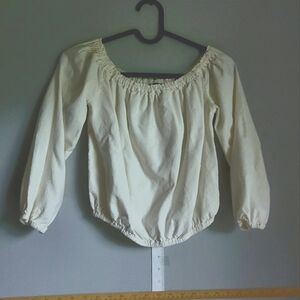 Cream Off-Shoulder Blouse